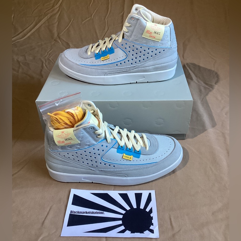 Union LA x Nike Air Jordan 2 Retro SP 'Grey Fog' DN3802-001 Men's Size 10.5